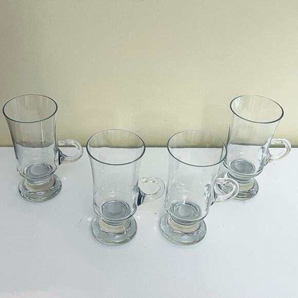 Vintage Holmegaard Danish Glass Coffee Cups, Tea Cup, Mugs, Irish, Whisky, Retro - Picture 4 of 7